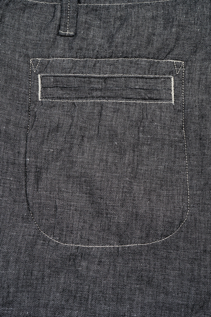 【ナイジェル・ケーボン】UNISEX / アングルドパンツ - リネンデニム / PT02-02 ANGLED PANT - LINEN DENIM