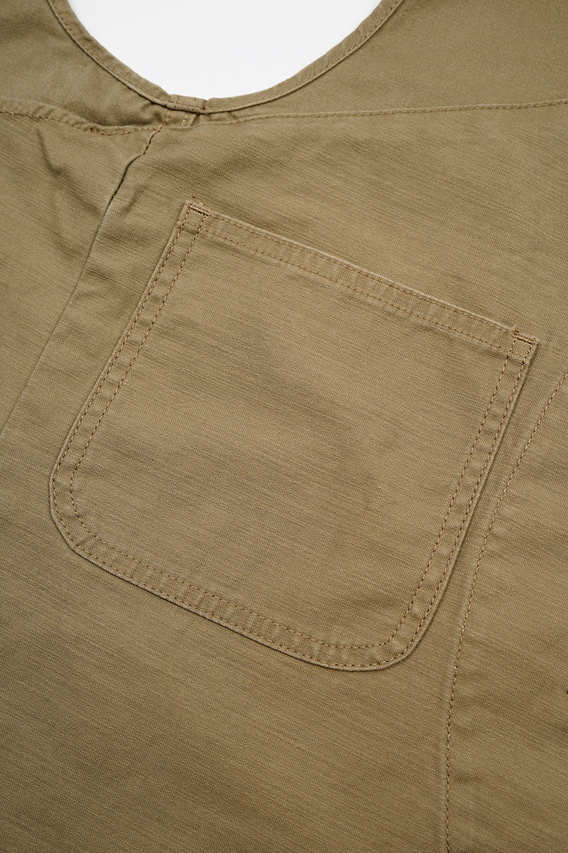 【ナイジェル・ケーボン】UNISEX / ワークスーツベスト - スラブサテン / V01 WORK SUIT VEST - SLUB SATEEN