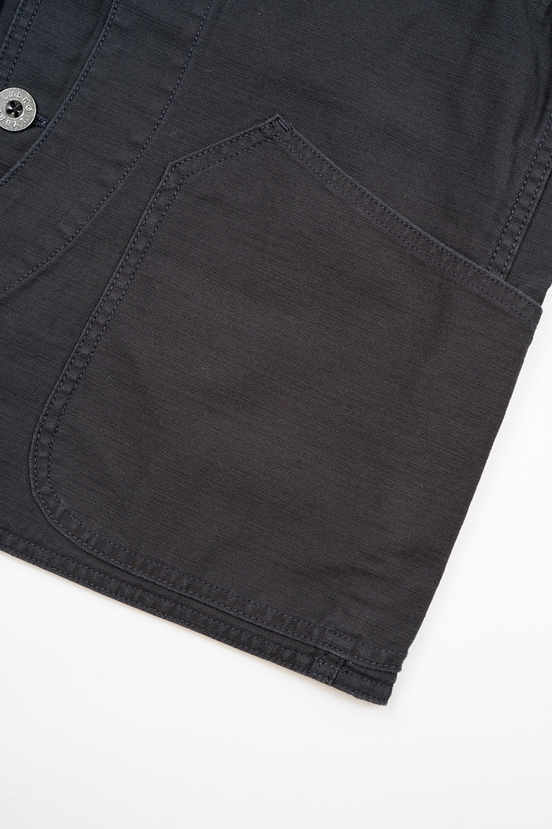 【ナイジェル・ケーボン】UNISEX / ワークスーツベスト - スラブサテン / V01 WORK SUIT VEST - SLUB SATEEN