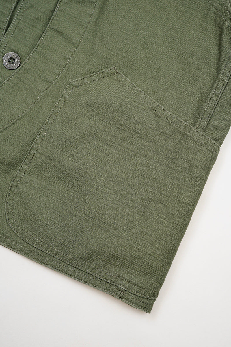 【ナイジェル・ケーボン】UNISEX / ワークスーツベスト - スラブサテン / V01 WORK SUIT VEST - SLUB SATEEN