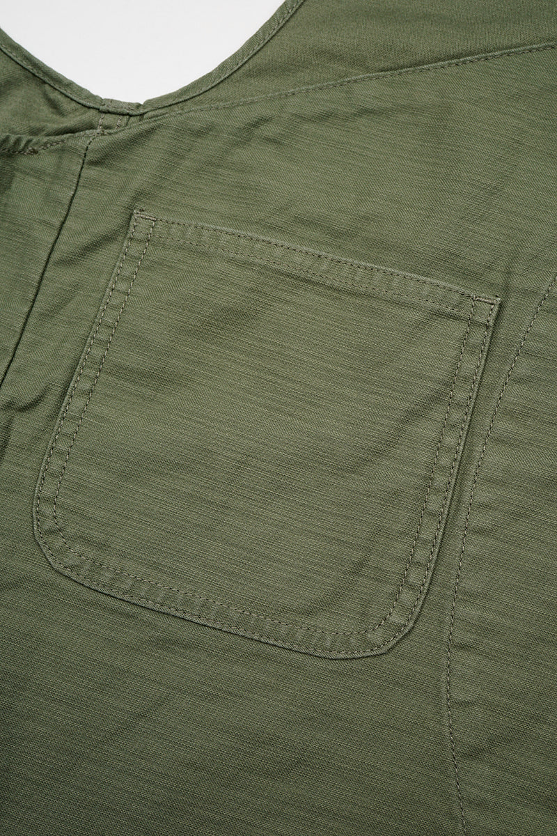 【ナイジェル・ケーボン】UNISEX / ワークスーツベスト - スラブサテン / V01 WORK SUIT VEST - SLUB SATEEN