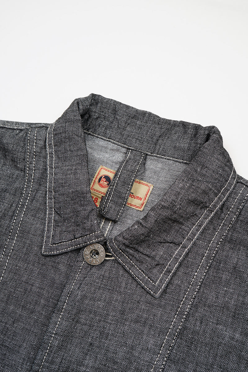 【ナイジェル・ケーボン】UNISEX / チョアジャケット - リネンデニム / JK03-02 CHORE JACKET - LINEN DENIM