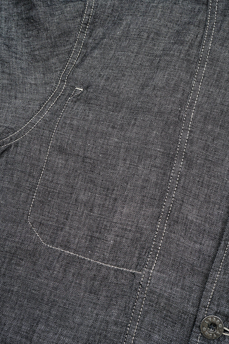 【ナイジェル・ケーボン】UNISEX / チョアジャケット - リネンデニム / JK03-02 CHORE JACKET - LINEN DENIM