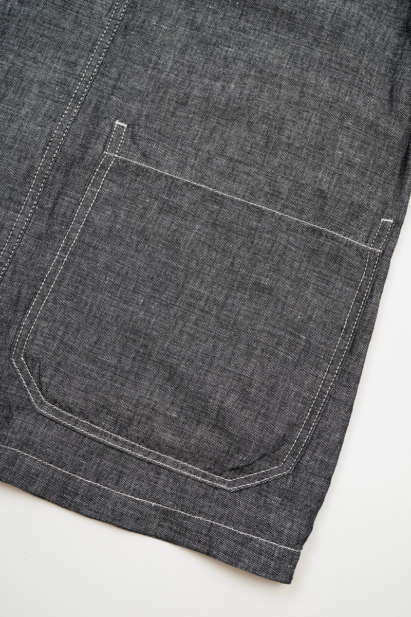 【ナイジェル・ケーボン】UNISEX / チョアジャケット - リネンデニム / JK03-02 CHORE JACKET - LINEN DENIM