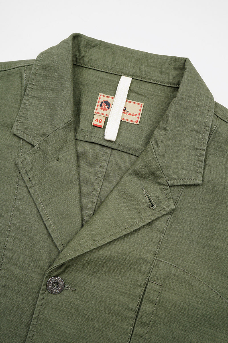 【ナイジェル・ケーボン】UNISEX / ワークスーツジャケット - スラブサテン / JK04 WORK SUIT JACKET - SLUB SATEEN