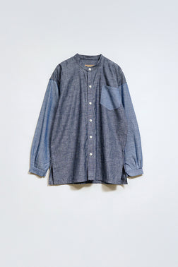 【ナイジェル・ケーボン】WOMAN / ワークシャツ - クリンクルドシャンブレー /  S51A WORK SHIRT - CRINKLED CHAMBRAY