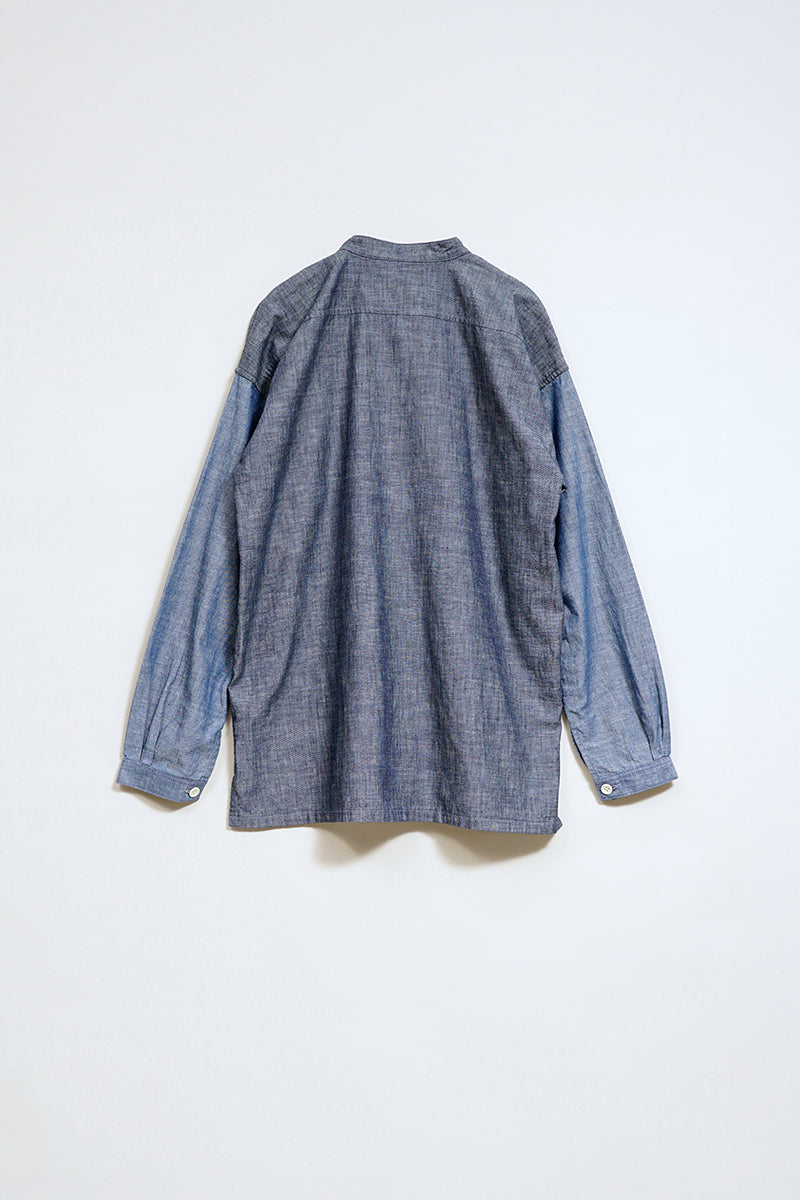【ナイジェル・ケーボン】WOMAN / ワークシャツ - クリンクルドシャンブレー /  S51A WORK SHIRT - CRINKLED CHAMBRAY
