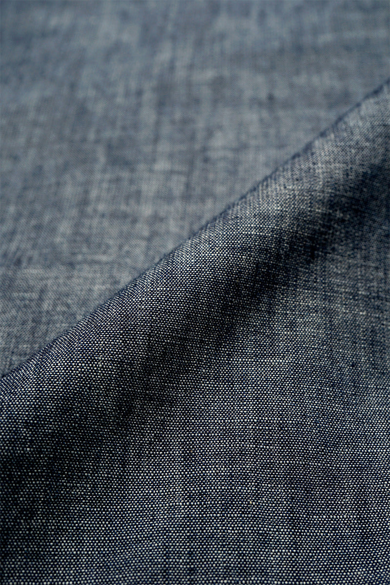 【ナイジェル・ケーボン】WOMAN / ワークシャツ - クリンクルドシャンブレー /  S51A WORK SHIRT - CRINKLED CHAMBRAY