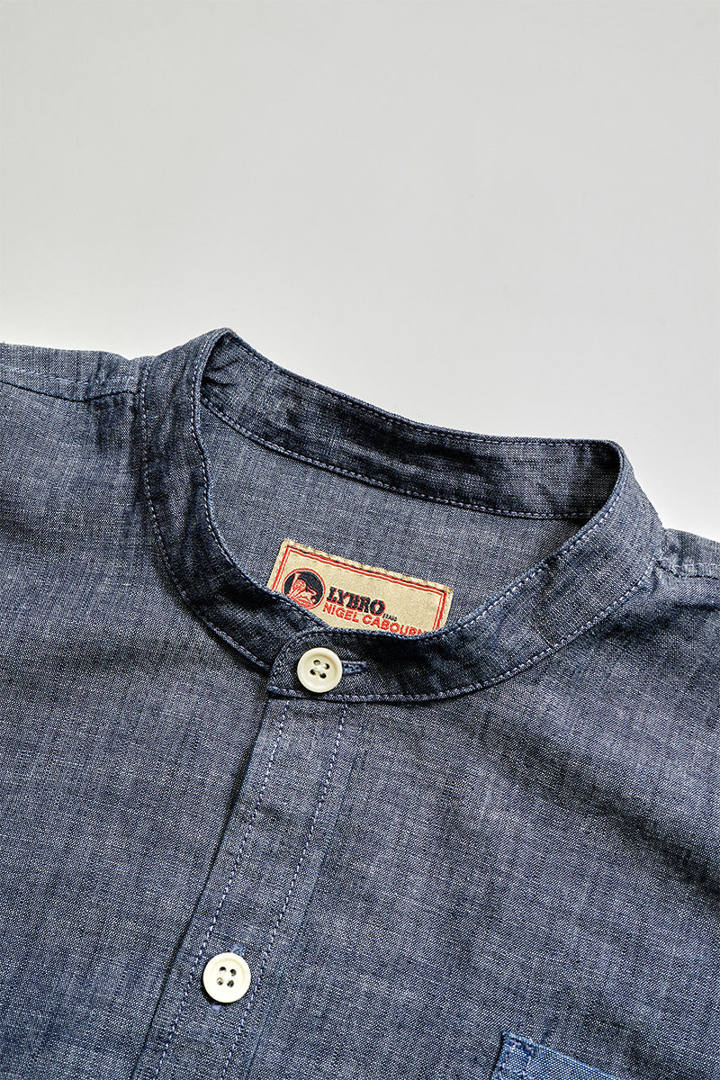 【ナイジェル・ケーボン】WOMAN / ワークシャツ - クリンクルドシャンブレー /  S51A WORK SHIRT - CRINKLED CHAMBRAY