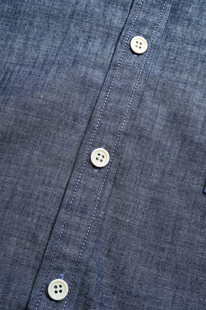 【ナイジェル・ケーボン】WOMAN / ワークシャツ - クリンクルドシャンブレー /  S51A WORK SHIRT - CRINKLED CHAMBRAY