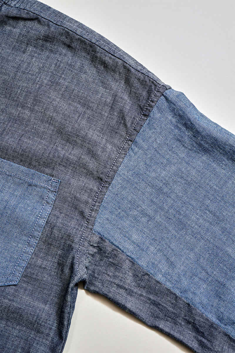 【ナイジェル・ケーボン】WOMAN / ワークシャツ - クリンクルドシャンブレー /  S51A WORK SHIRT - CRINKLED CHAMBRAY