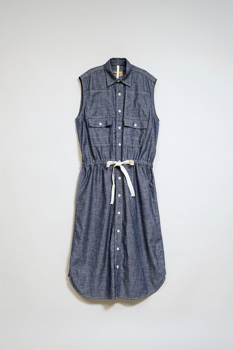 【ナイジェル・ケーボン】WOMAN / ワークシャツ - ツートンシャンブレー / D51A WORK SHIRT - DR 2TONE CHAMBRAY
