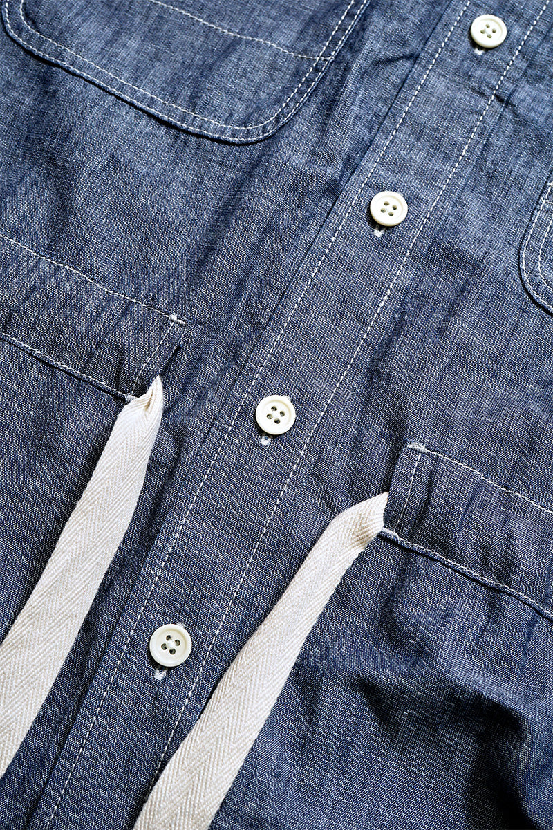 【ナイジェル・ケーボン】WOMAN / ワークシャツ - ツートンシャンブレー / D51A WORK SHIRT - DR 2TONE CHAMBRAY