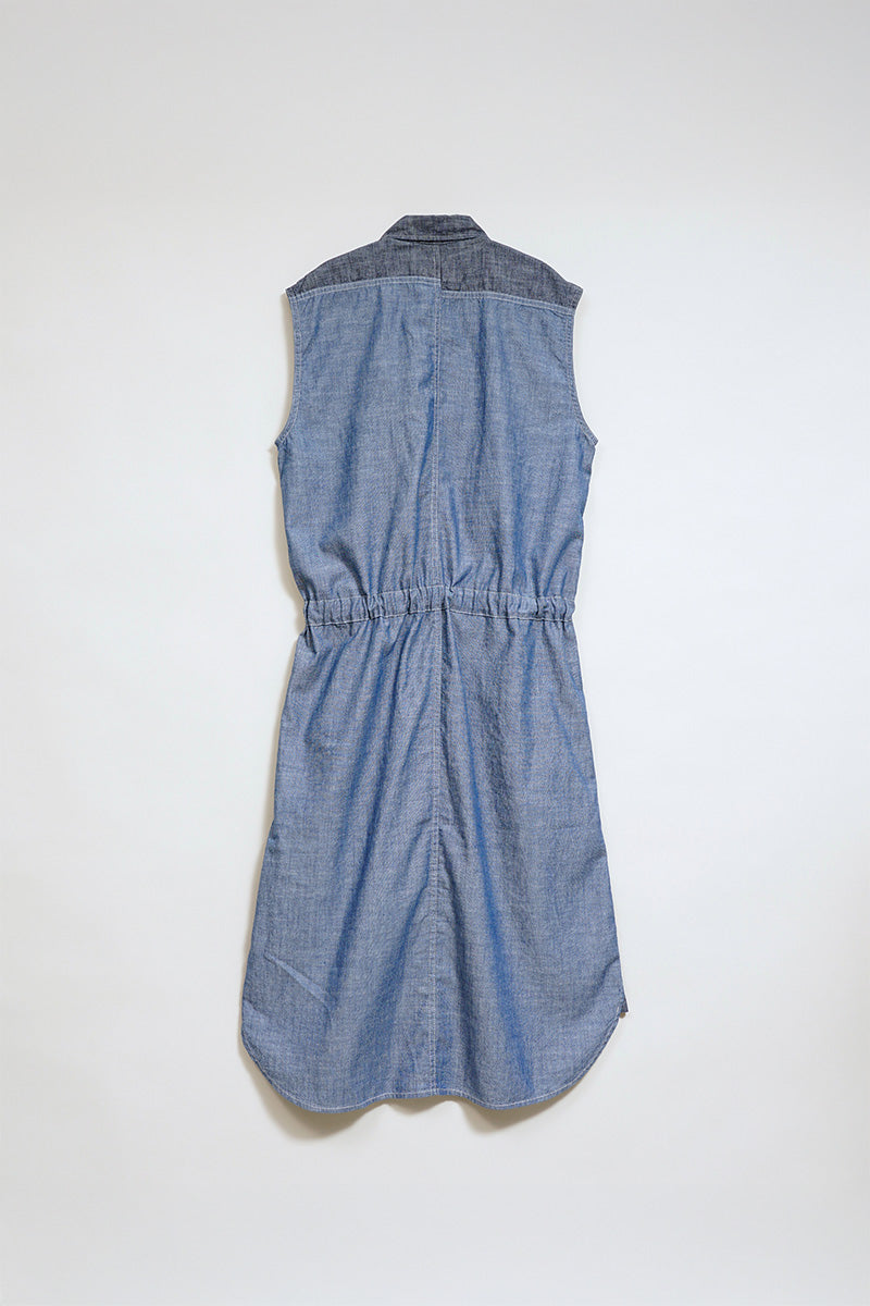 【ナイジェル・ケーボン】WOMAN / ワークシャツ - ツートンシャンブレー / D51A WORK SHIRT - DR 2TONE CHAMBRAY