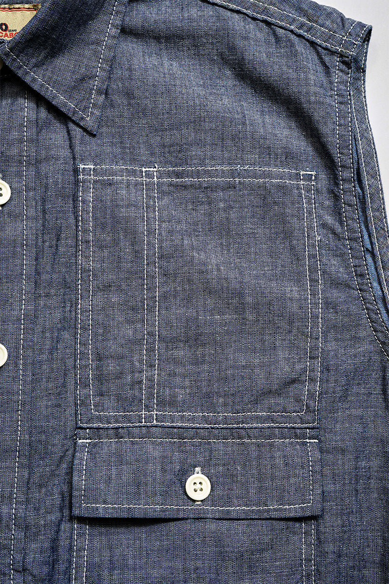 【ナイジェル・ケーボン】WOMAN / ワークシャツ - ツートンシャンブレー / D51A WORK SHIRT - DR 2TONE CHAMBRAY