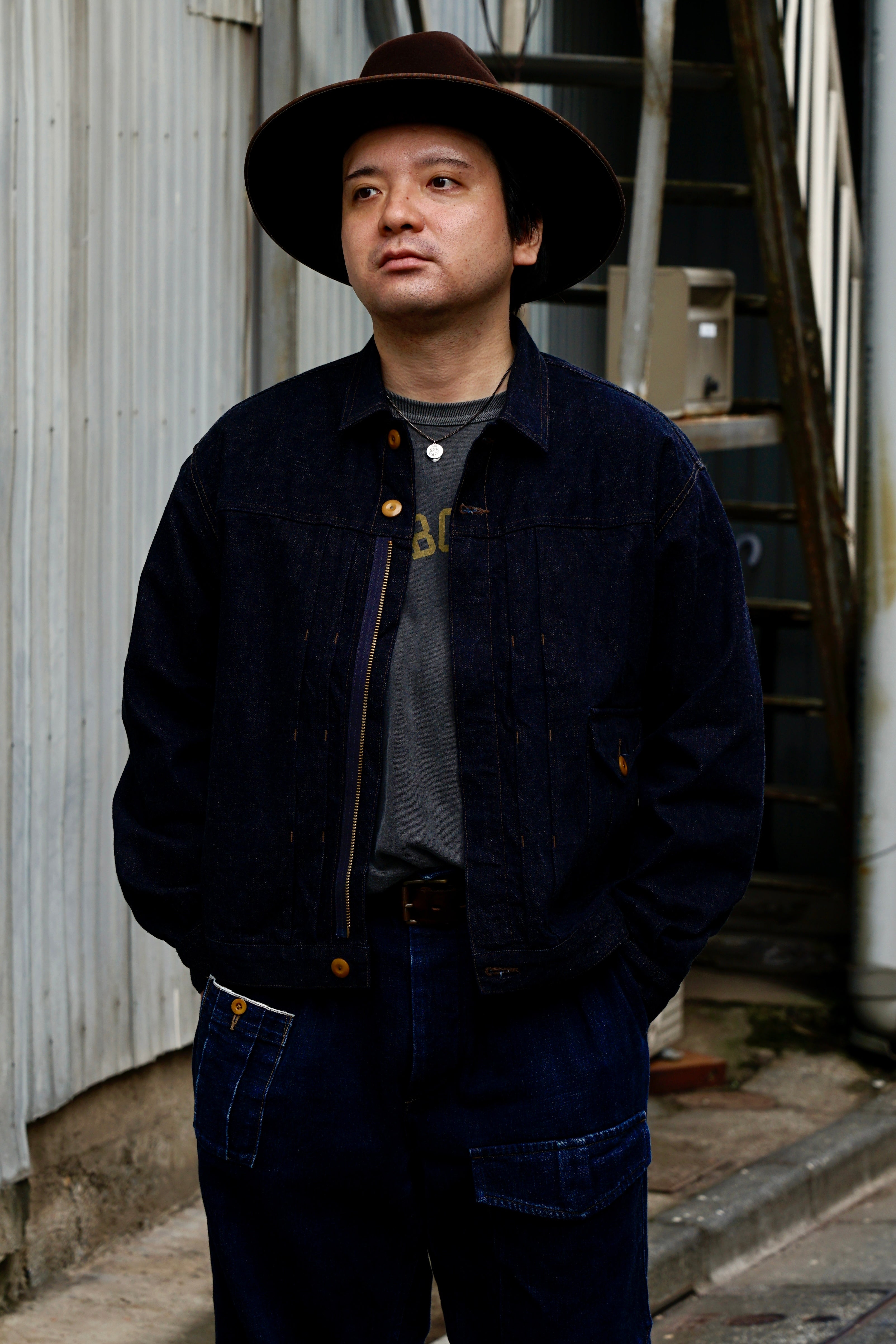 Nigel Cabourn ナイジェルケーボンキャスケット12.5オンスデニム Nigel Cabourn ナイジェルケーボンキャスケット12.5オンスデニム