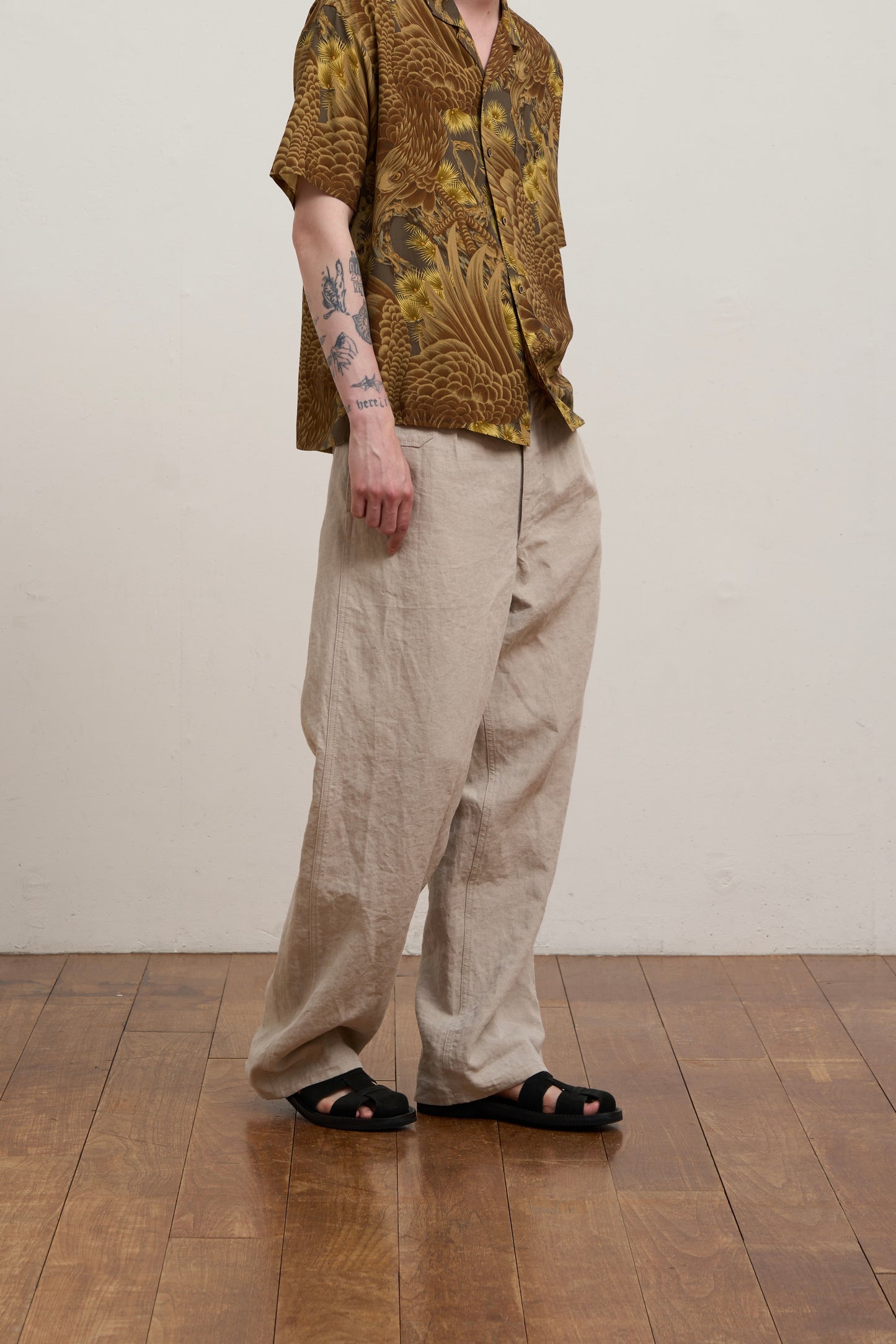 【ナイジェル・ケーボン】MAN / 30sフレンチワークパンツ - リネンニドム / 30s FRENCH WORK PANT - LINEN NIDOM