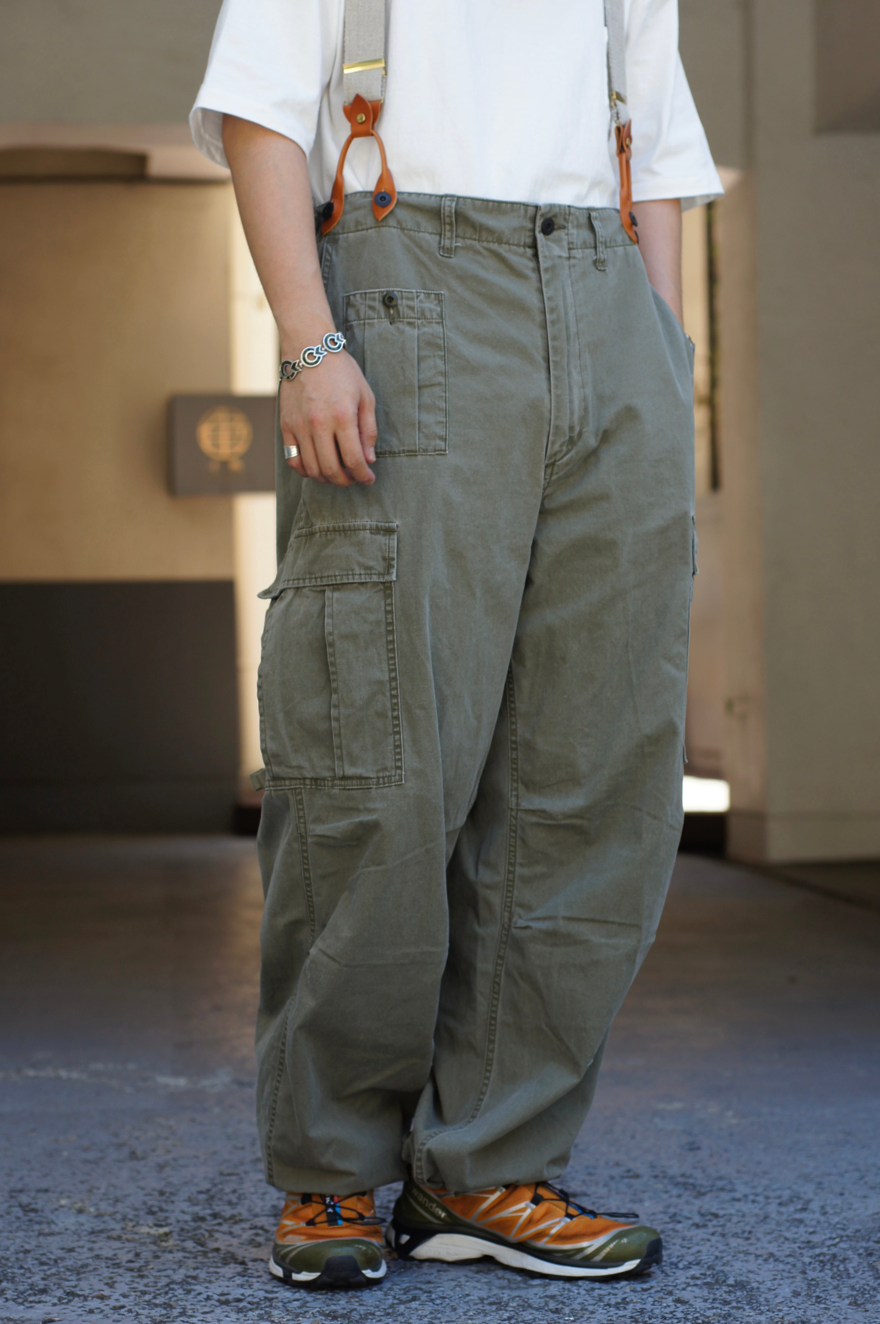 NIGEL CARBOURN ミリタリー サスペンダー カーキ 美品 完売品 Styling]Nigel Cabourn THE ARMY GYM KICHIJOJI STORE 2023.12.09