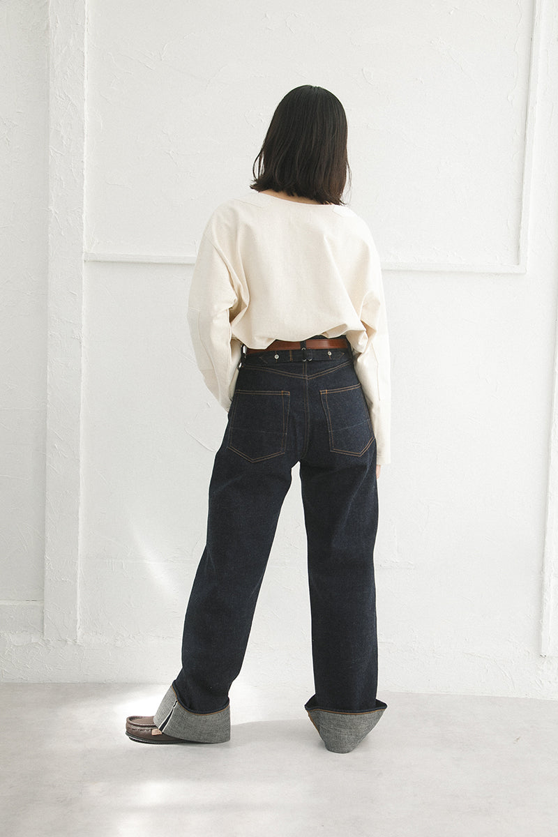 【ナイジェル・ケーボン】WOMAN / ワイドストレート 5ポケットパンツ デニム / WIDE STRAIGHT 5PK PT DENIM