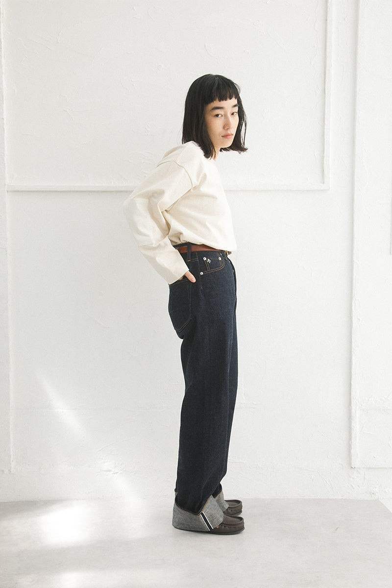 【ナイジェル・ケーボン】WOMAN / ワイドストレート 5ポケットパンツ デニム / WIDE STRAIGHT 5PK PT DENIM