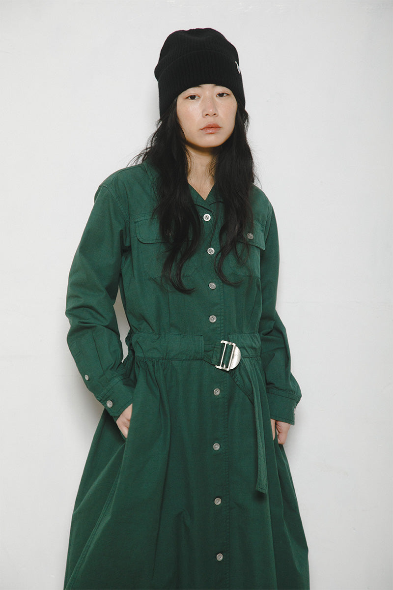 【ナイジェル・ケーボン】WOMAN / ジャパニーズファーマーコートドレス / JAPANESE FARMER COAT DRESS