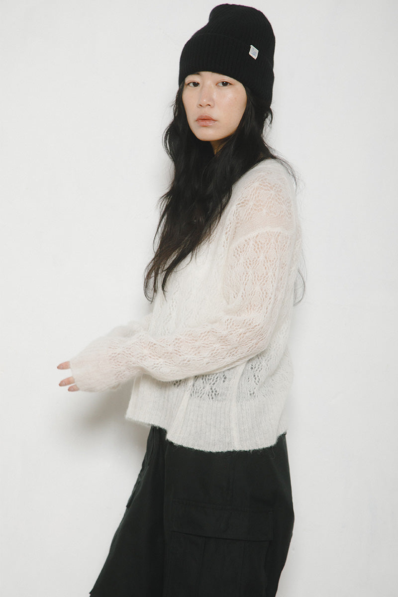 【ナイジェル・ケーボン】WOMAN / レーシーニット モヘア / LACEY KNIT MOHAIR