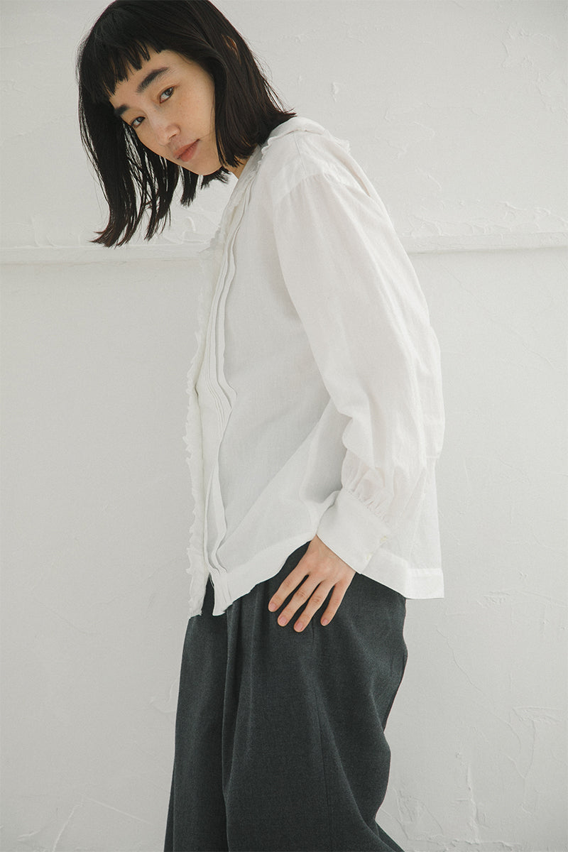 【ナイジェル・ケーボン】WOMAN / マリンブラウス -コットンリネン / MARINE BLOUSE C/L