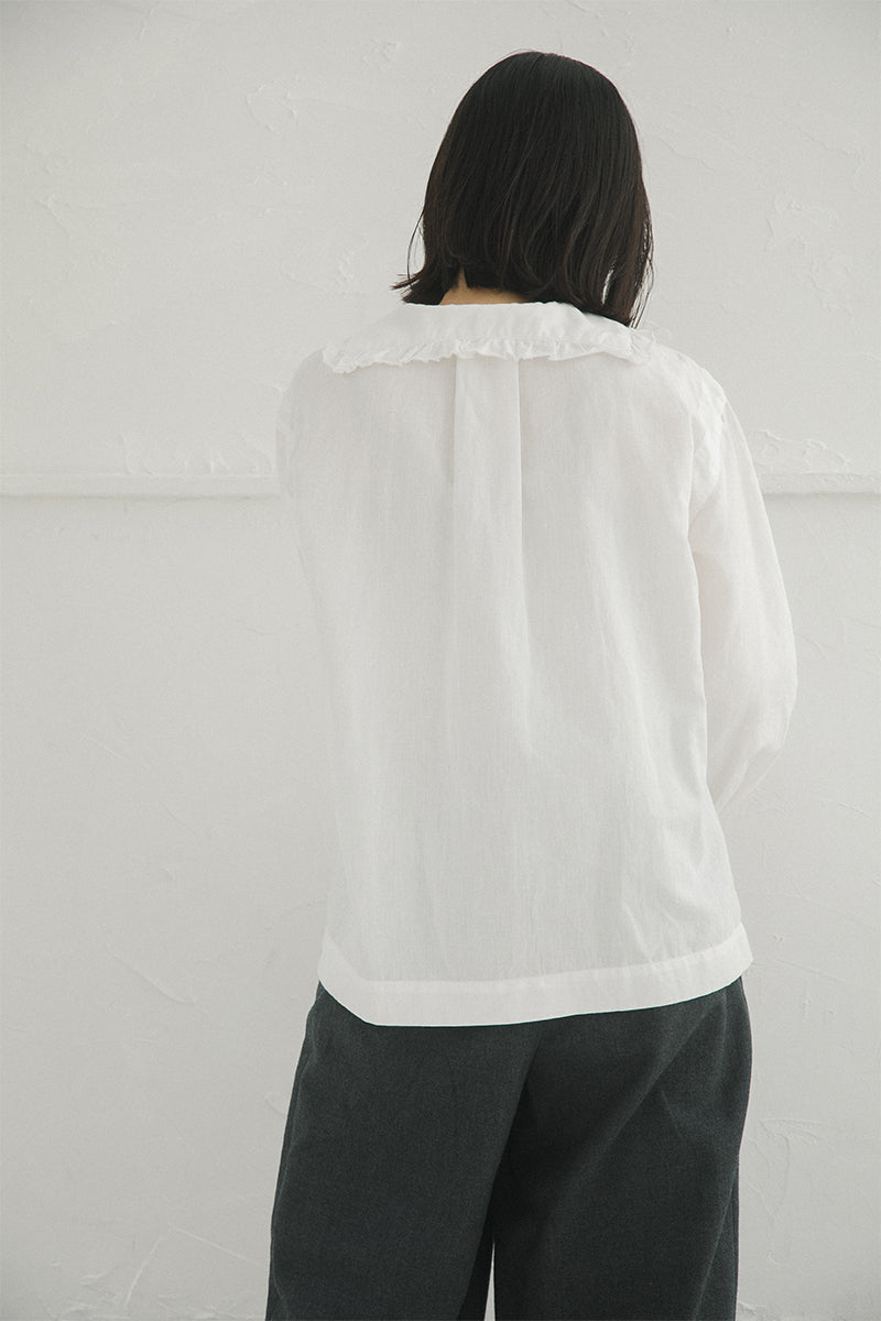 【ナイジェル・ケーボン】WOMAN / マリンブラウス -コットンリネン / MARINE BLOUSE C/L