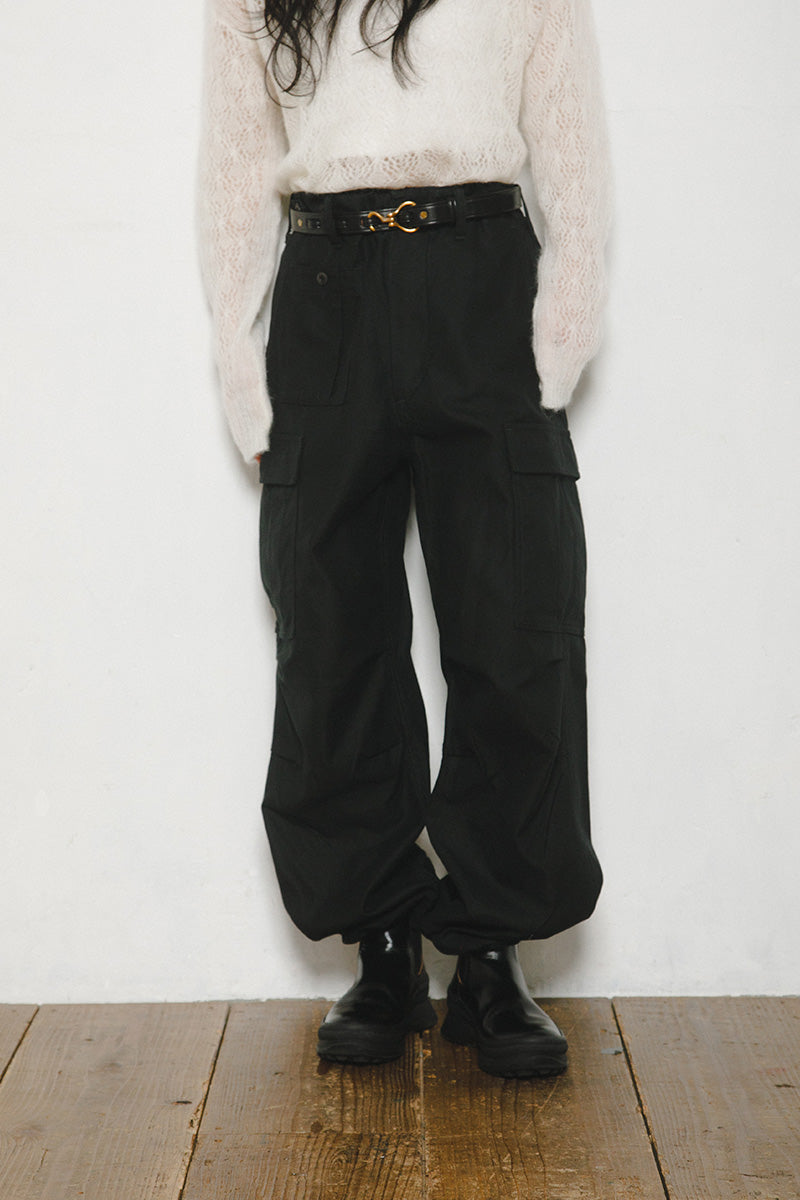 ナイジェル・ケーボン】UNISEX / アーミーカーゴパンツ - ブラック