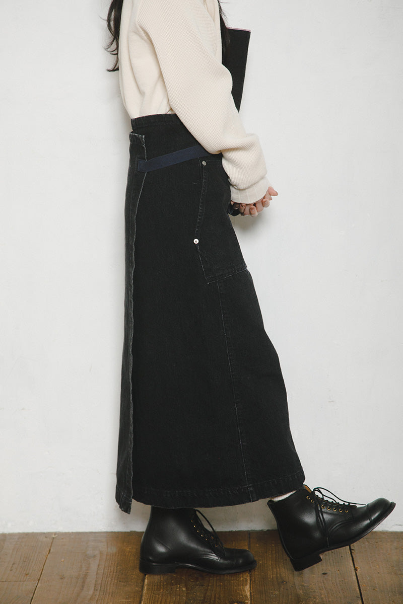 【ナイジェル・ケーボン】WOMAN / ジャパニーズファーマー エプロンドレス デニム / JP FARMER APRON DRESS DENIM