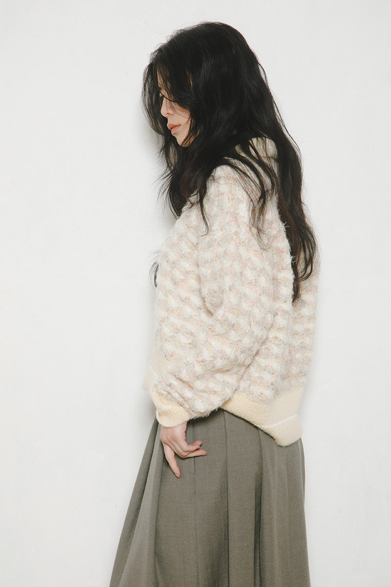 【ナイジェル・ケーボン】WOMAN / スキッパーニット ファンシーツイード / SKIPPER KNIT FANCY TWEED