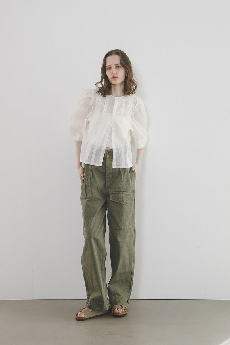 【ナイジェル・ケーボン】WOMAN / ２ウェイブラウス ハーフスリーブ / 2WAY BLOUSE HALF SLEEVE