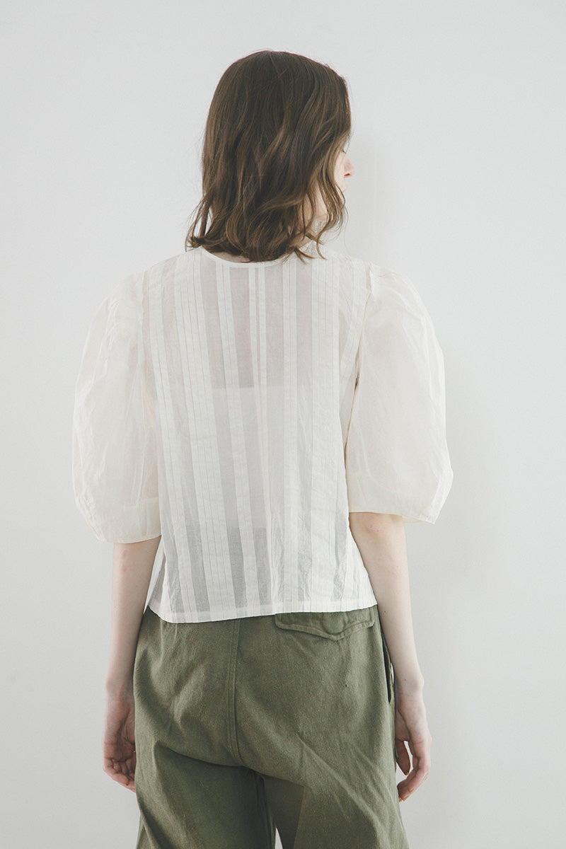 【ナイジェル・ケーボン】WOMAN / ２ウェイブラウス ハーフスリーブ / 2WAY BLOUSE HALF SLEEVE