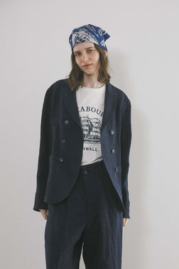 【ナイジェル・ケーボン】WOMAN / ジェントルマンズダブルブレストジャケット - ヘリンボーン / GENTLEMANS DB JACKET -  HERRINGBONE