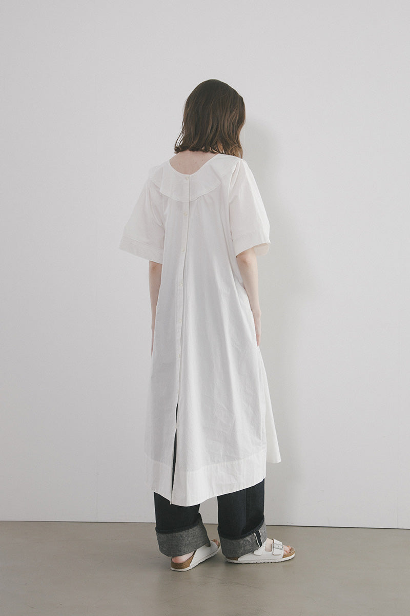 【ナイジェル・ケーボン】WOMAN / 2ウェイ ワークドレス - コットンリネン / 2WAY WORK DRESS - COTTON LINEN