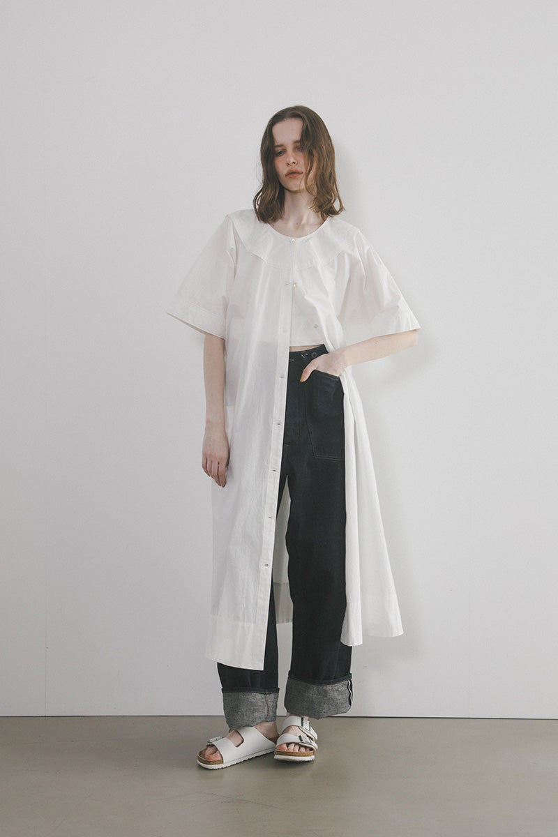 【ナイジェル・ケーボン】WOMAN / 2ウェイ ワークドレス - コットンリネン / 2WAY WORK DRESS - COTTON LINEN