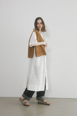 【ナイジェル・ケーボン】WOMAN / シープスエード ベスト / SHEEP SUEDE VEST