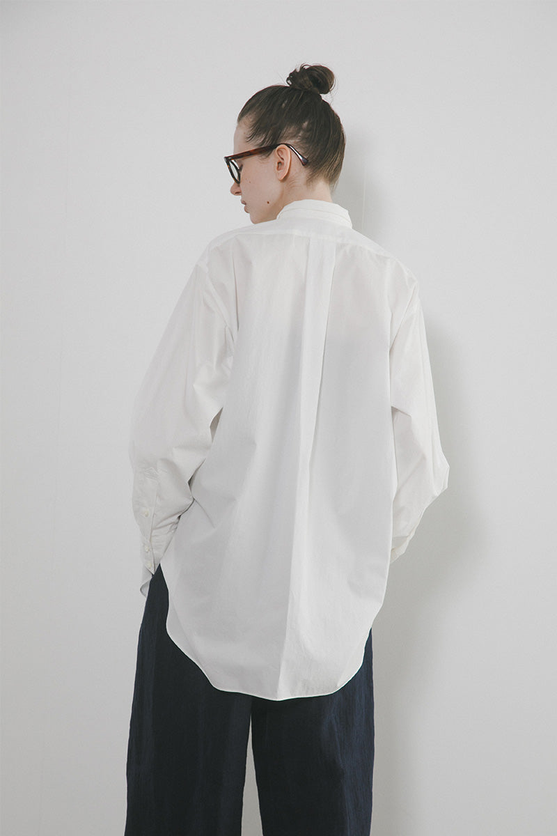 【ナイジェル・ケーボン】WOMAN / ボウタイ ブラウス - コットンツイル / BOW TIE BLOUSE COTTON TWILL
