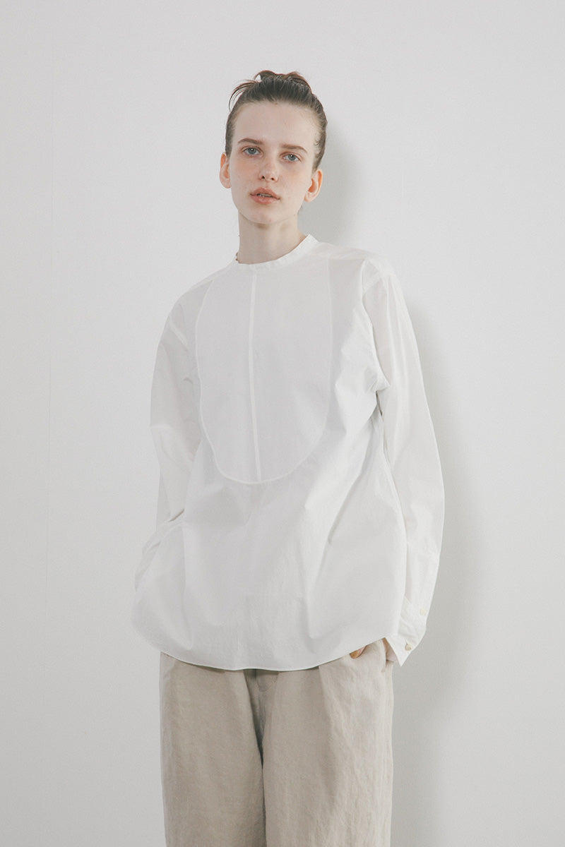 SINME シンメ　シャツブザム ホワイト　SHIRT BOSOM トップス シャツブザム ホワイト | SINME