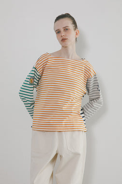 【ナイジェル・ケーボン】WOMAN / バスクボーダーミックス / BASQUE BORDER MIX