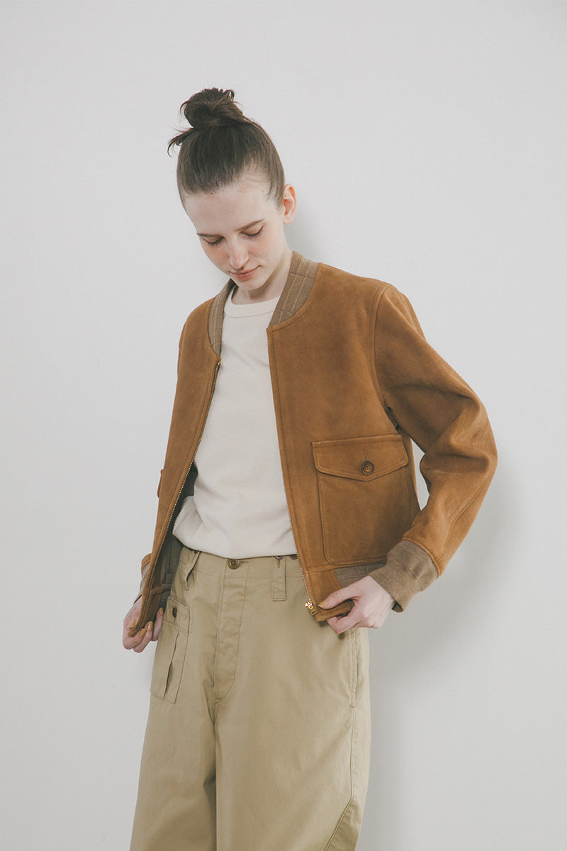 【ナイジェル・ケーボン】WOMAN / アヴィエイション ジャケット - シープスエード / AVIATION JACKET - SHEEP SUEDE