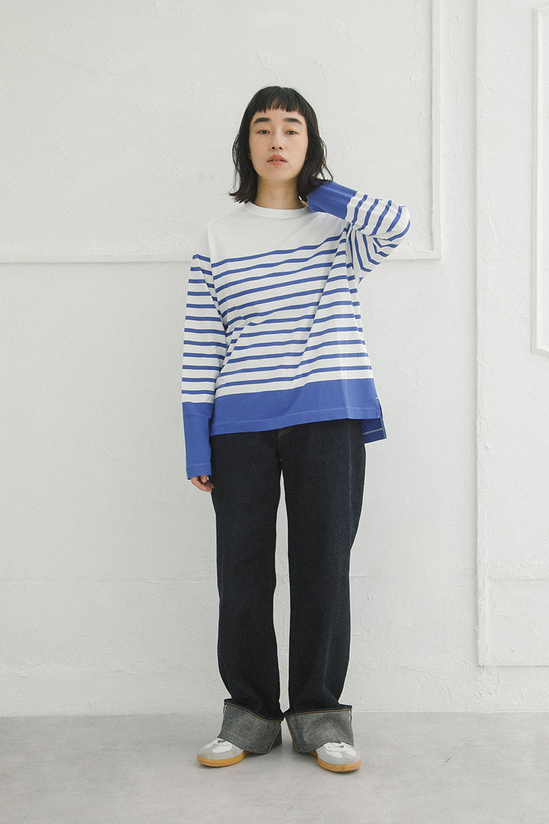 【ナイジェル・ケーボン】WOMAN / 5.6oz ロングスリーブ ボーダー / 5.6oz LONG SLEEVE BORDER