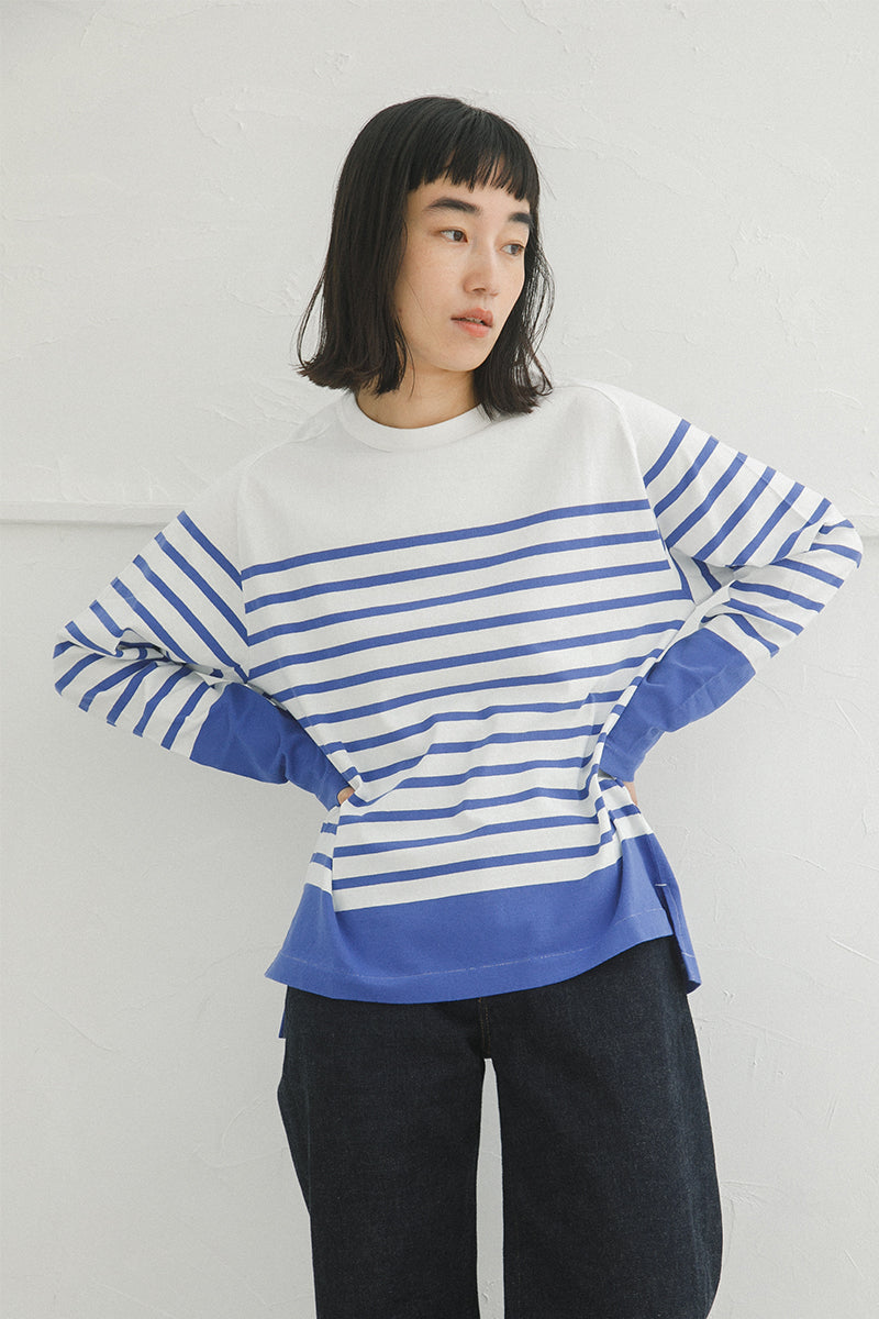 【ナイジェル・ケーボン】WOMAN / 5.6oz ロングスリーブ ボーダー / 5.6oz LONG SLEEVE BORDER