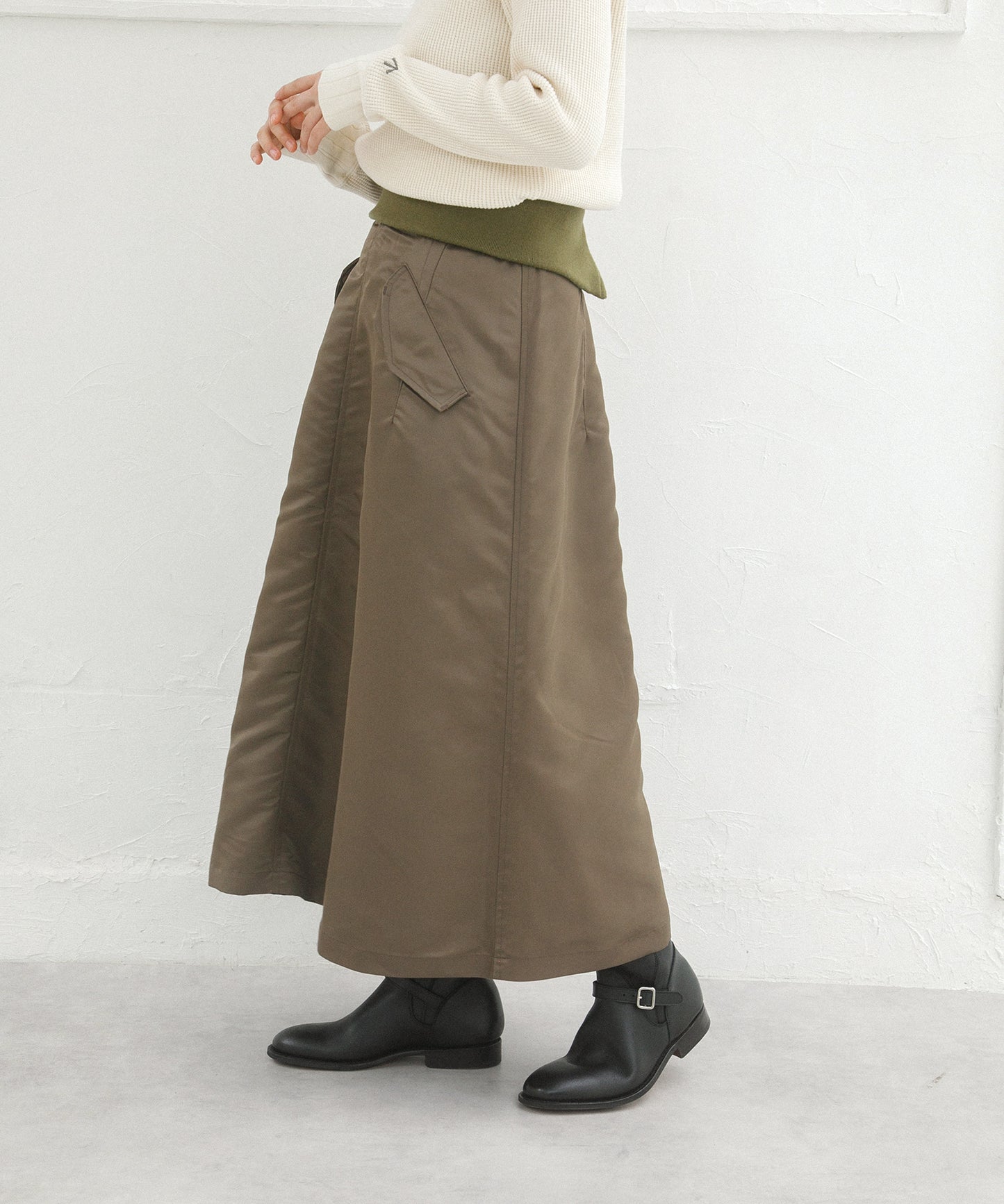 【ナイジェル・ケーボン】WOMAN / モディファイド リバーシブル スカート / MODIFIED REVERSIBLE SKIRT