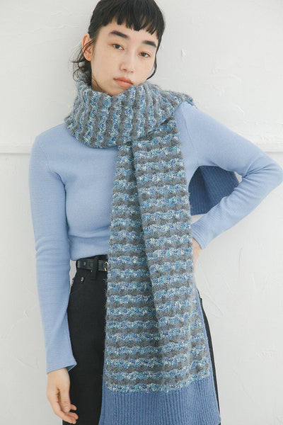 【ナイジェル・ケーボン】WOMAN / ニットストール ファンシーツイード / KNIT STOLE FANCY TWEED