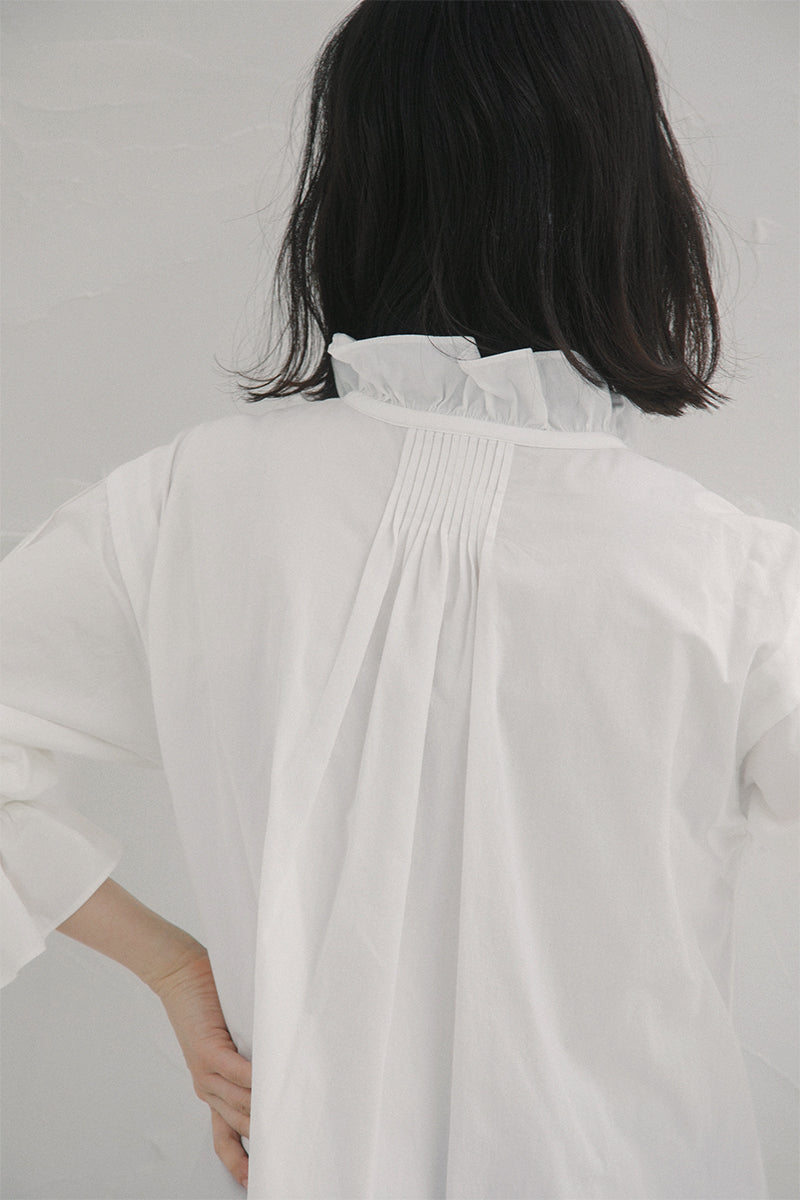 【ナイジェル・ケーボン】WOMAN / ギャザーカラーブラウス / GATHER COLLAR BLOUSE