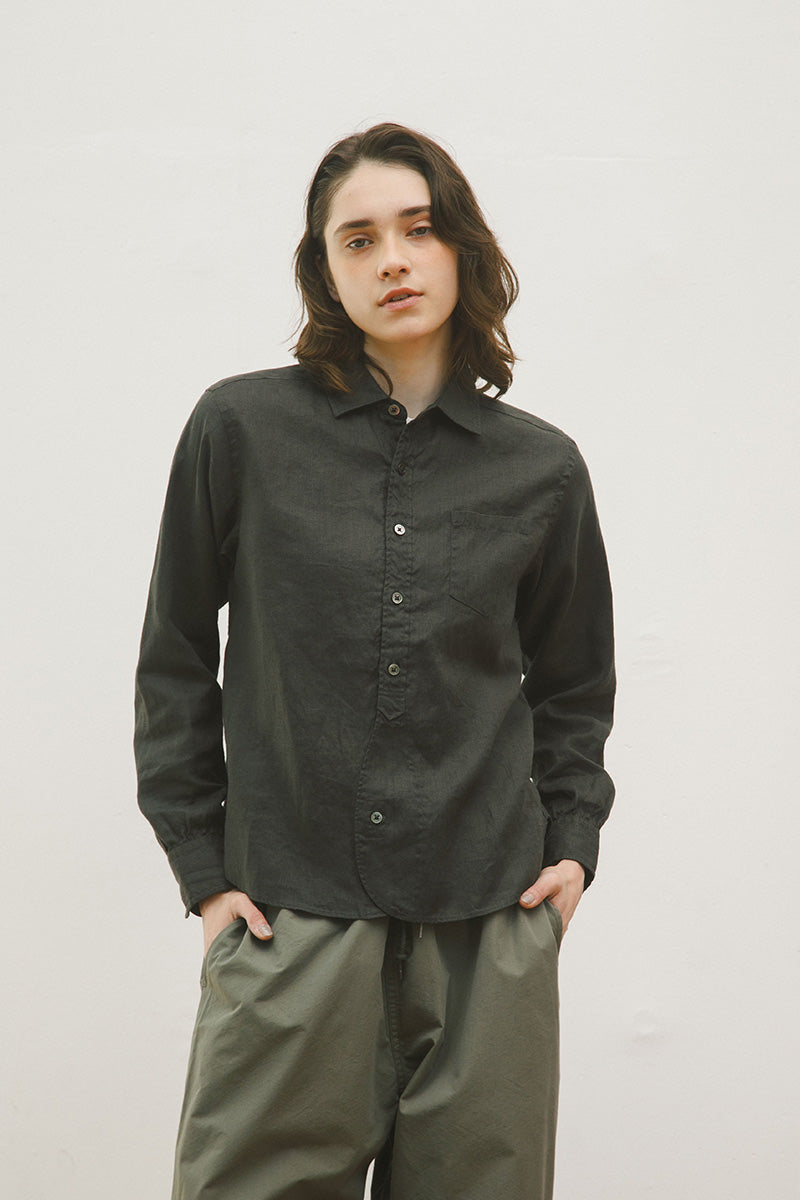 【ナイジェル・ケーボン】WOMAN / ブリティッシュオフィサーズ シャツ タイプ2 ヘンプ ウーマン / BRITISH OFFICERS TYPE2 HEMP W