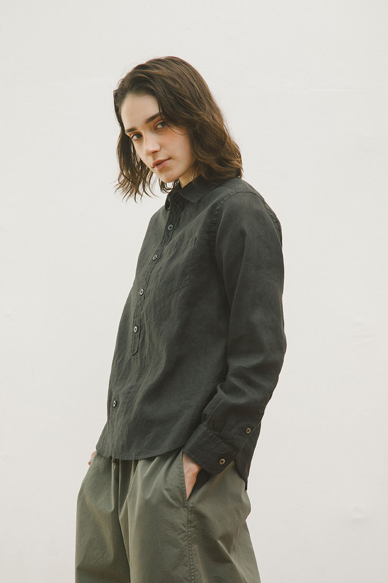 【ナイジェル・ケーボン】WOMAN / ブリティッシュオフィサーズ シャツ タイプ2 ヘンプ ウーマン / BRITISH OFFICERS TYPE2 HEMP W