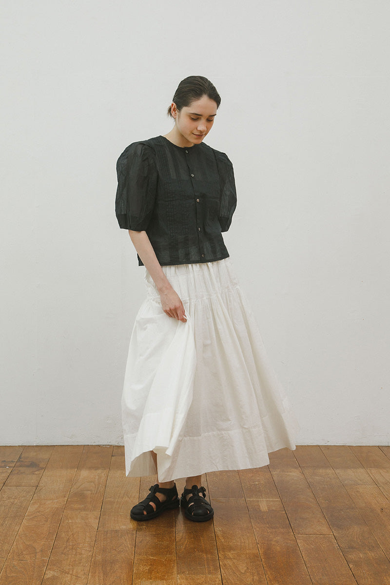 【ナイジェル・ケーボン】WOMAN / ２ウェイブラウス ハーフスリーブ / 2WAY BLOUSE HALF SLEEVE
