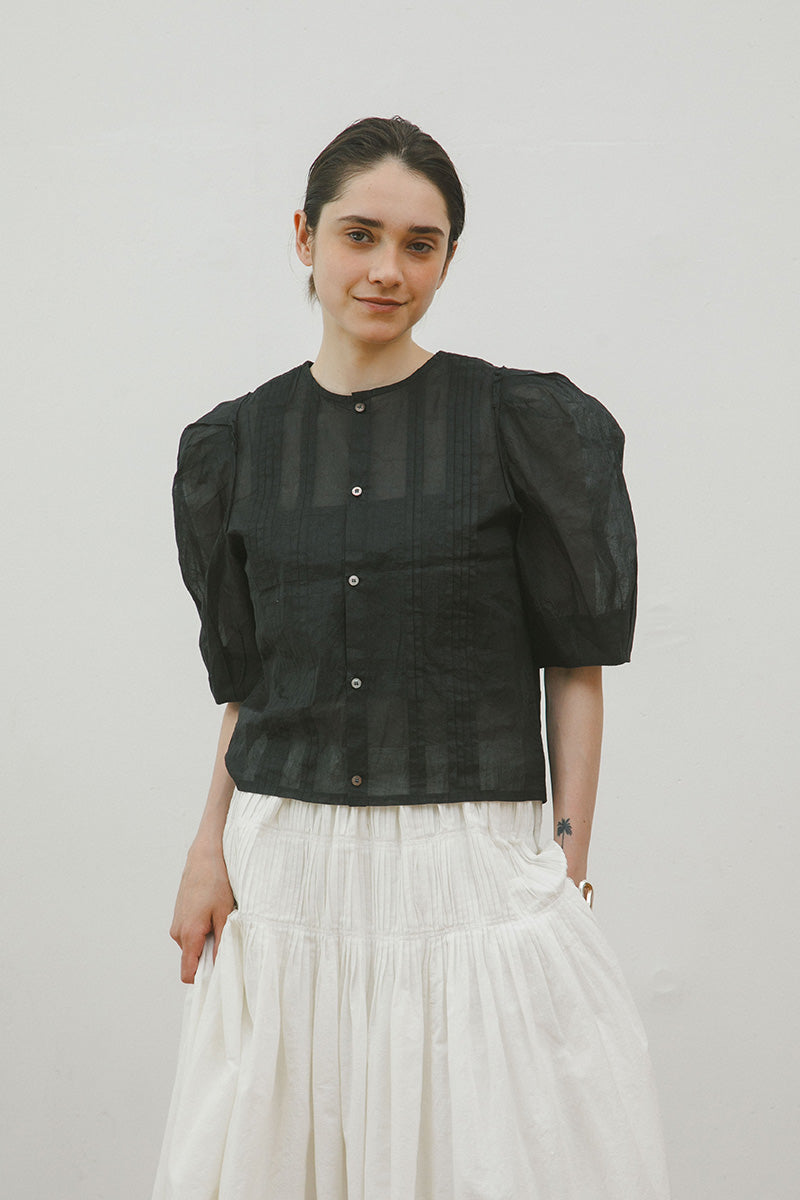 【ナイジェル・ケーボン】WOMAN / ２ウェイブラウス ハーフスリーブ / 2WAY BLOUSE HALF SLEEVE